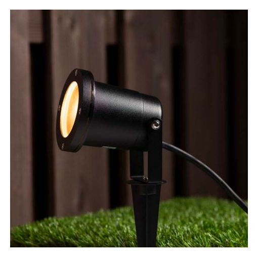 Εικόνα της Καρφωτό Φωτιστικό Σποτ Δαπέδου Led's Light Samara GU10 IP54 Black