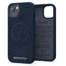 Εικόνα της Θήκη Njord by Elements Salmon Leather Vatn Magsafe for iPhone 13 Petrol