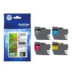 Εικόνα της Πακέτο 4 Μελανιών Brother LC-422XLVAL HC Multipack