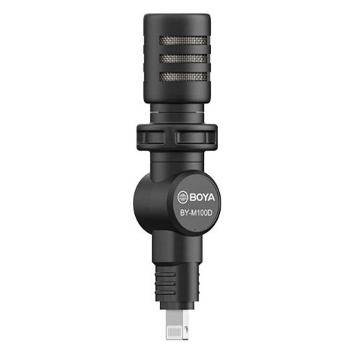 Εικόνα της Boya BY-M100D Mininature Condenser MFI Lightning Microphone Black