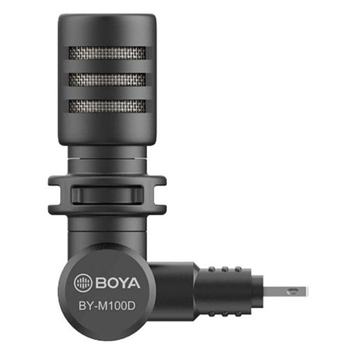 Εικόνα της Boya BY-M100D Mininature Condenser MFI Lightning Microphone Black