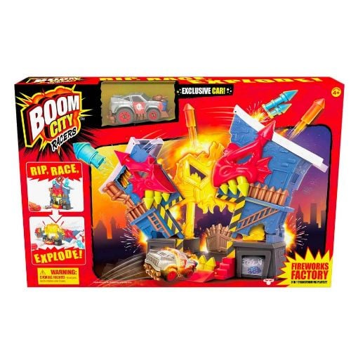 Εικόνα της Giochi Preziosi - Boom City Racers Πίστα Εργοστάσιο Πυροτεχνημάτων BMC17000