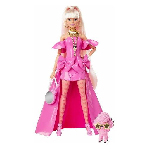 Εικόνα της Barbie Extra Fancy - Barbie Doll with Pink Dress HHN12