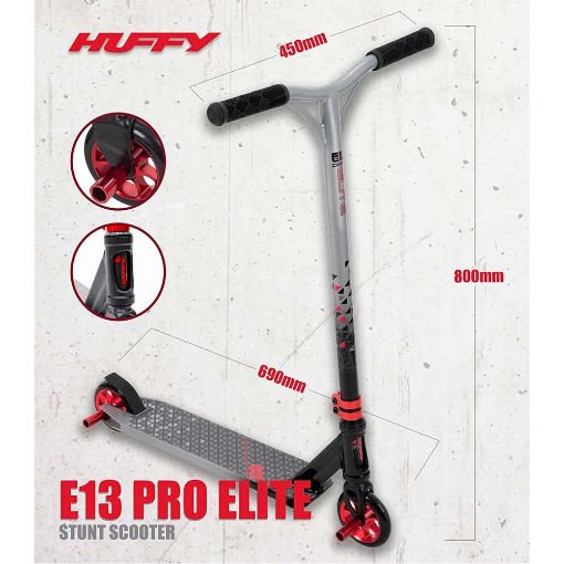 Εικόνα της Huffy - E13 Pro Elite Inline Scooter Matte Grey/Black 38369W