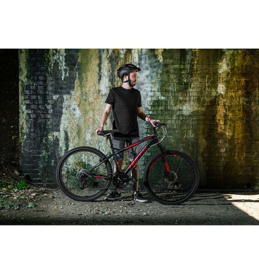 Εικόνα της Huffy Extent Mountain Bike 27.5" Matte Black/Red 56350W