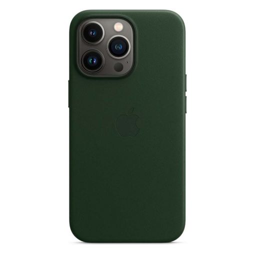 Εικόνα της Θήκη Apple Leather with MagSafe for iPhone 13 Pro Sequoia Green MM1G3ZM/A
