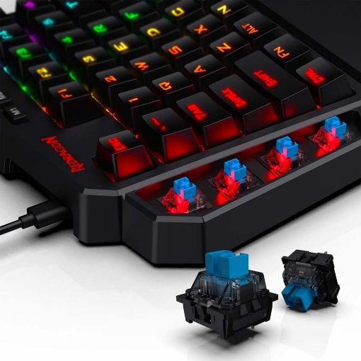 Εικόνα της Keypad Redragon K585 Diti RGB Outemu Blue Switches Black