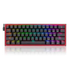 Εικόνα της Πληκτρολόγιο Redragon K617 Fizz Custom Red Switches RGB Black