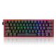 Εικόνα της Πληκτρολόγιο Redragon K617 Fizz Custom Red Switches RGB Black