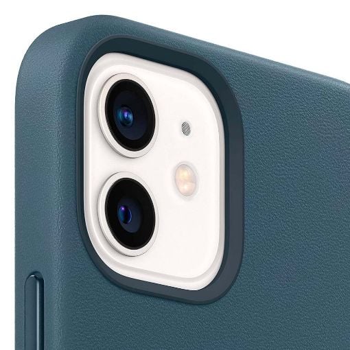 Εικόνα της Θήκη Apple Leather Sleeve with MagSafe for iPhone 12 Mini Baltic Blue MHMQ3ZM/A