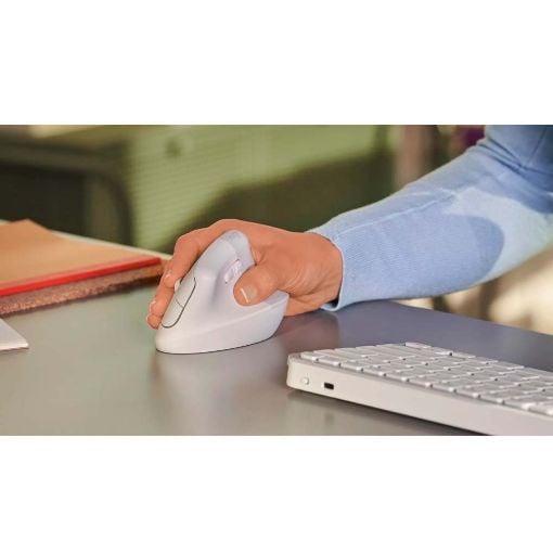Εικόνα της Ποντίκι Logitech Lift Vertical Ergo Off White 910-006475