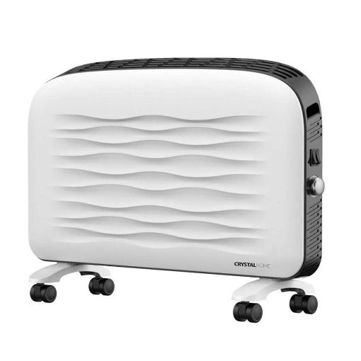 Εικόνα της Θερμοπομπός Crystal Home Slim Line Wavy 2000W White