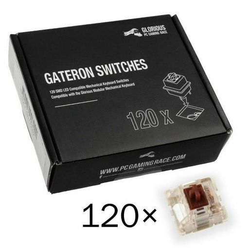 Εικόνα της Glorious PC Gaming Race 120 Switches Gateron MX Brown Pack GAKC-052
