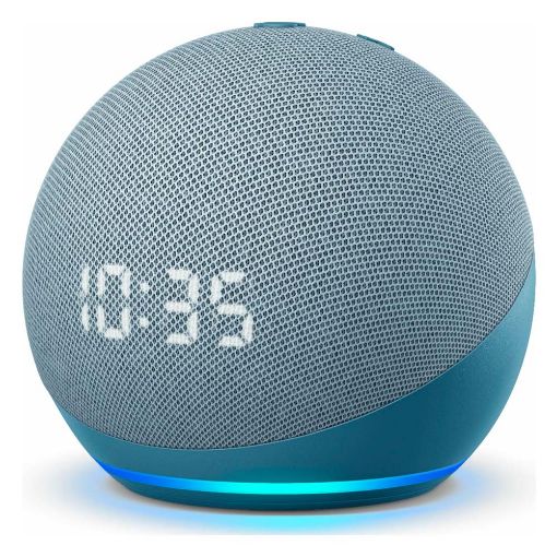 Εικόνα της Smart Hub Amazon Echo Dot with Clock (4th Gen) Twilight Blue B085M6N2XM