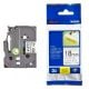 Εικόνα της Ταινία Ετικετογράφου Brother Strong Adhesive 8m x 18mm Black On Clear TZe-S141