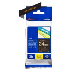 Εικόνα της Ταινία Ετικετογράφου Brother 8m x 24mm Gold on Black TZe-354
