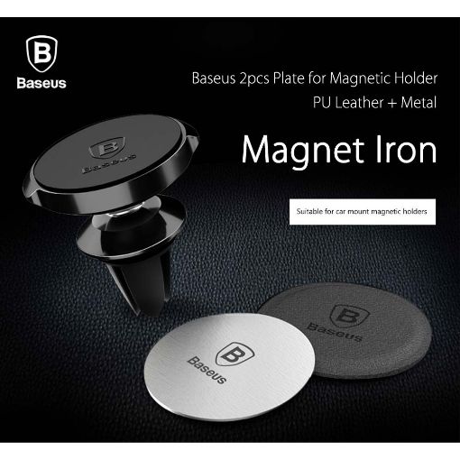 Εικόνα της Baseus Magnet Iron Suit for Car Mount Holder (2-Pack) ACDR-A0S