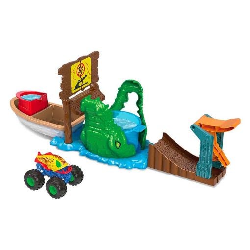 Εικόνα της Mattel Hot Wheels - Monster Trucks Swamp Chomp Playset HGV14