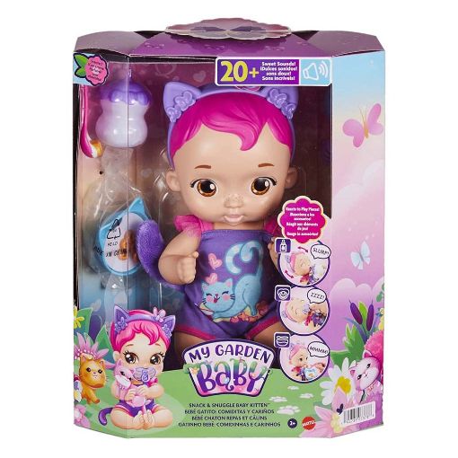 Εικόνα της Mattel - My Garden Baby Snack & Snuggle Kitten Pink HHP28
