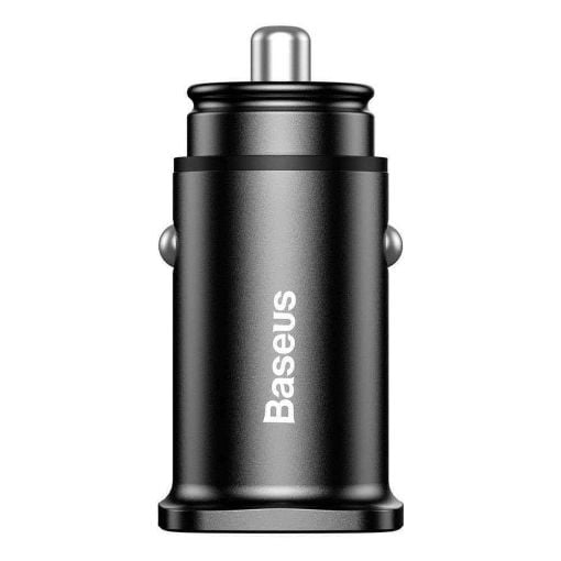 Εικόνα της Φορτιστής Αυτοκινήτου Baseus Square Metal Dual USB 5A Quick Charge 3.0 Black CCALL-DS01