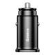 Εικόνα της Φορτιστής Αυτοκινήτου Baseus Square Metal Dual USB 5A Quick Charge 3.0 Black CCALL-DS01