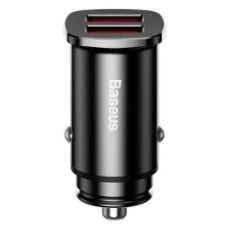 Εικόνα της Φορτιστής Αυτοκινήτου Baseus Square Metal Dual USB 5A Quick Charge 3.0 Black CCALL-DS01