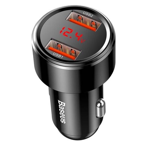 Εικόνα της Φορτιστής Αυτοκινήτου Baseus Magic Series Dual USB 6A Quick Charge 3.0 Black CCMLC20A-01