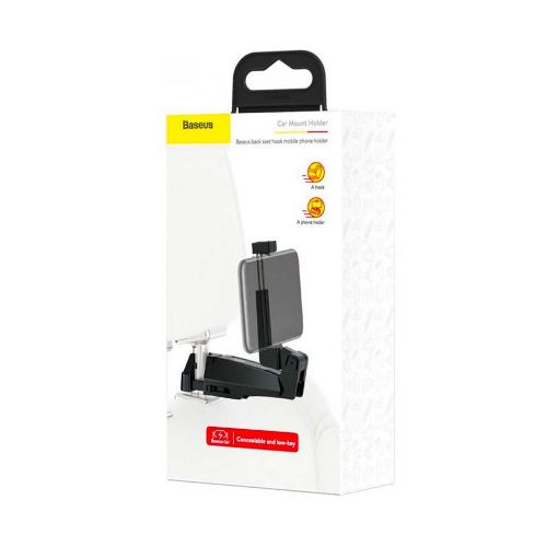 Εικόνα της Baseus Backseat Vehicle Phone Holder Hook SUHZ-A01