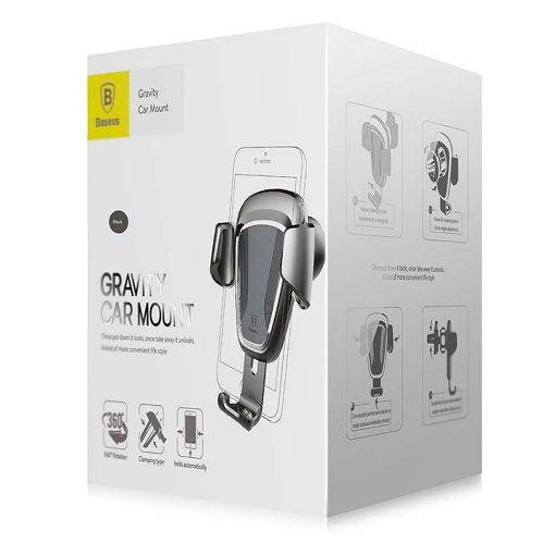 Εικόνα της Baseus Gravity Car Mount Phone Ηolder Black SUYL-01