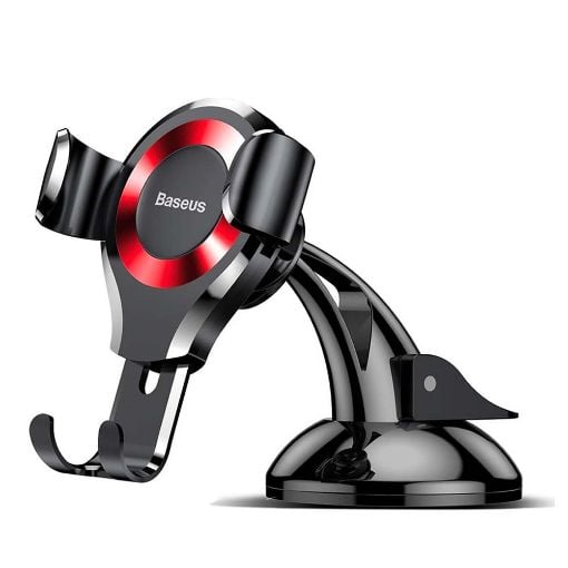 Εικόνα της Baseus Osculum Type Gravity Car Mount Phone Holder Black/Red SUYL-XP09