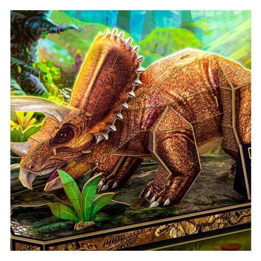 Εικόνα της Cubic Fun - 3D Puzzle National Geographic Triceratops 44pcs DS1052h