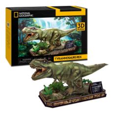 Εικόνα της Cubic Fun - 3D Puzzle National Geographic Tyrannosaurus Rex 52pcs DS1051h