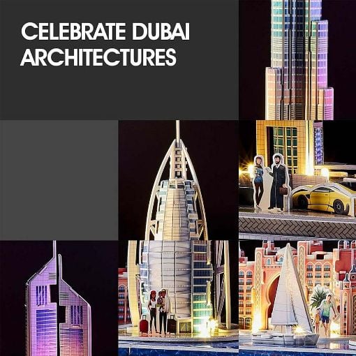 Εικόνα της Cubic Fun - 3D Led Puzzle Dubai 182pcs L523h