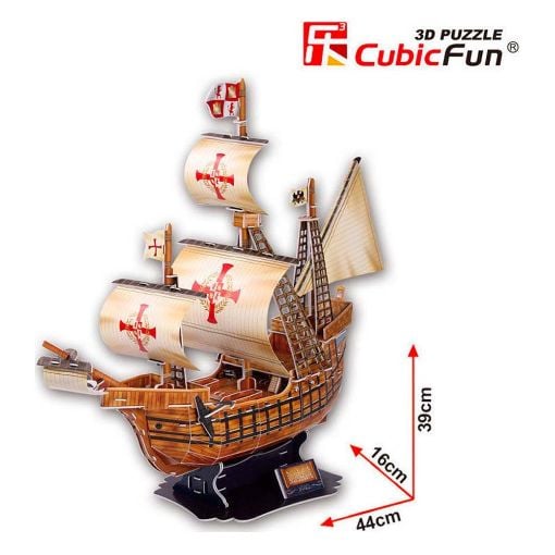 Εικόνα της Cubic Fun - 3D Puzzle Santa Maria 113pcs T4008h