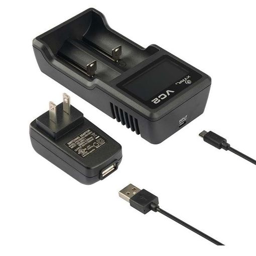 Εικόνα της Φορτιστής Μπαταριών Li-ion Xtar VC2 USB 2 Θέσεων με LCD Οθόνη