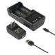 Εικόνα της Φορτιστής Μπαταριών Li-ion Xtar VC2 USB 2 Θέσεων με LCD Οθόνη