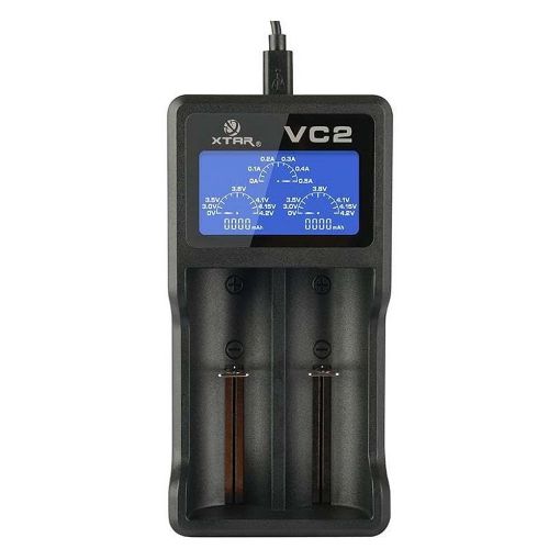 Εικόνα της Φορτιστής Μπαταριών Li-ion Xtar VC2 USB 2 Θέσεων με LCD Οθόνη
