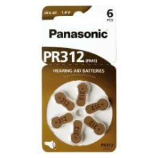 Εικόνα της Μπαταρίες Ακουστικών Βαρηκοΐας Panasonic 312 1.4V 6τμχ