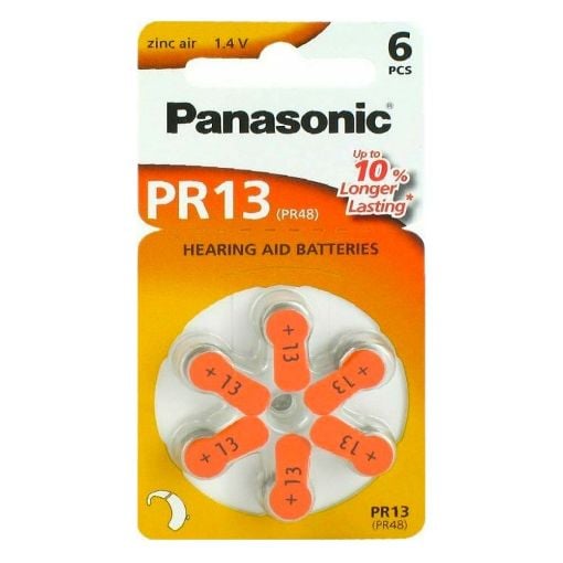 Εικόνα της Μπαταρίες Ακουστικών Βαρηκοΐας Panasonic 13 1.4V 6τμχ
