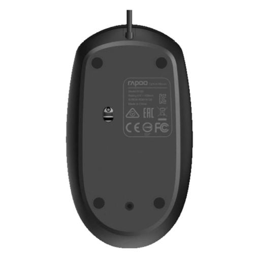 Εικόνα της Ποντίκι Rapoo N100 Wired Black