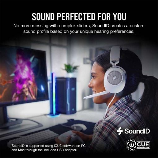Εικόνα της Headset Corsair HS65 Surround White CA-9011271-EU