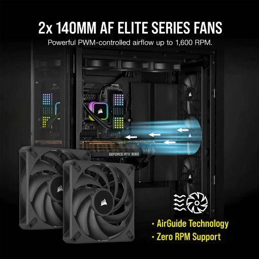 Εικόνα της Corsair Liquid CPU Cooler iCUE H115i RGB Elite CW-9060059-WW