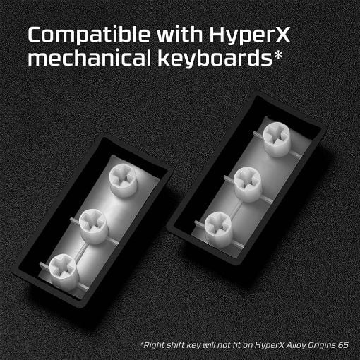 Εικόνα της HyperX PBT Keycaps Full Key Set Black (US) 519P1AA