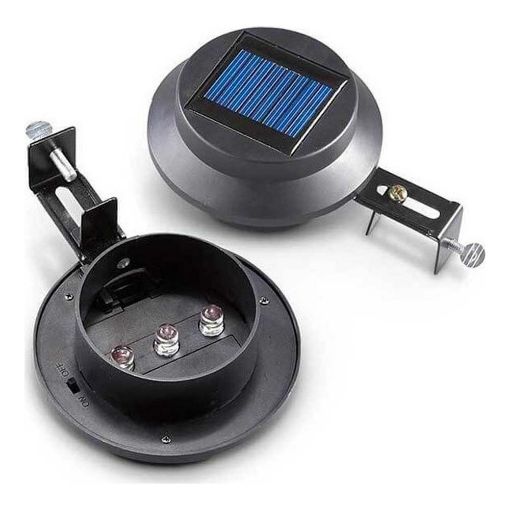 Εικόνα της Σετ Ηλιακά Φωτιστικά LED Hoppline με Αισθητήρα Φωτός IP44 Black (2-pack) HOP1000600-1