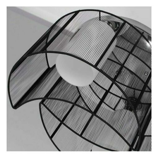 Εικόνα της Φωτιστικό Οροφής HomCom Metal Pendant with Fabric E27 40 x 25 cm Black B31-003