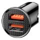 Εικόνα της Φορτιστής Αυτοκινήτου Baseus Circular Dual USB 5A QC3.0 Black CCALL-YD01