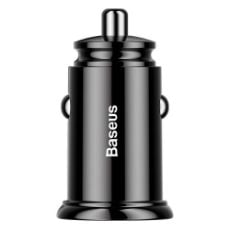 Εικόνα της Φορτιστής Αυτοκινήτου Baseus Circular Dual USB 5A QC3.0 Black CCALL-YD01