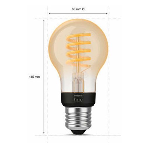Εικόνα της Philips Hue Smart Bulb E27 Filament 7W White 929002477501
