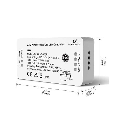 Εικόνα της Gledopto Controller for ZigBee Pro Control Devices GL-C-006P