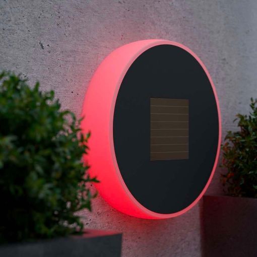 Εικόνα της 123LED Solar Wall Lamp Eclipse 30 Multicolor